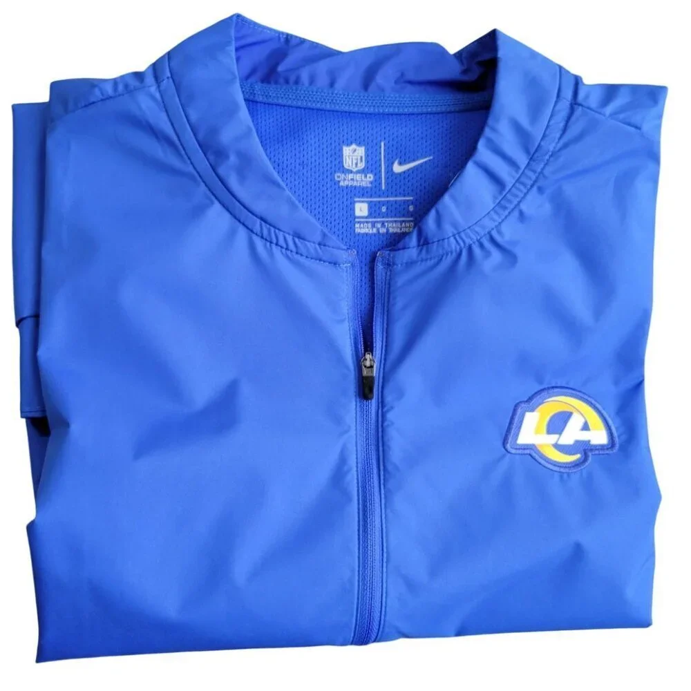 Los Angeles Rams Nike On Field Short Sleeve Windbreaker Size L
